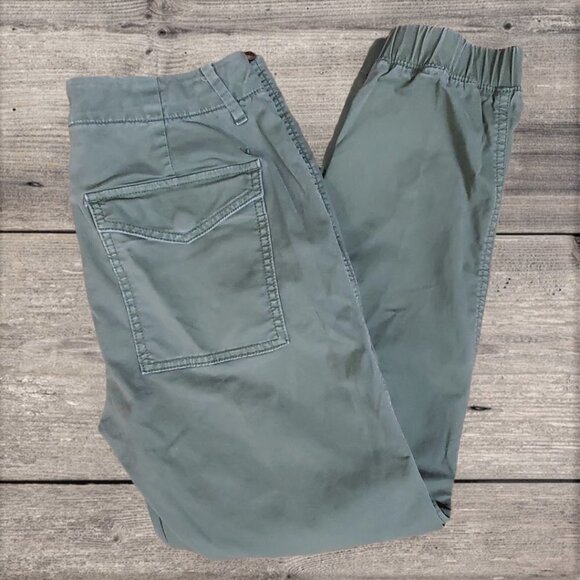💎149 American Eagle Army Green Stretch Cuffed Utility Pants - Picture 3 of 8